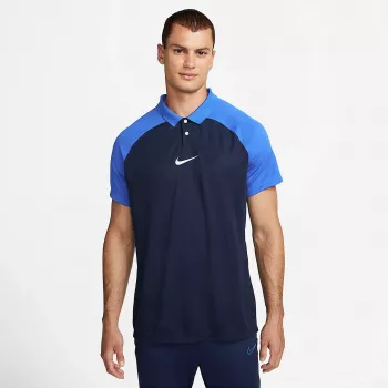 Nike Academy Pro pánske krátke tričko s golierom Obsidian/biela M