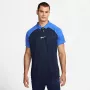 Nike Academy Pro pánske krátke tričko s golierom Obsidian/biela M