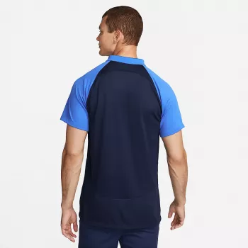 Nike Academy Pro pánske krátke tričko s golierom Obsidian/biela M