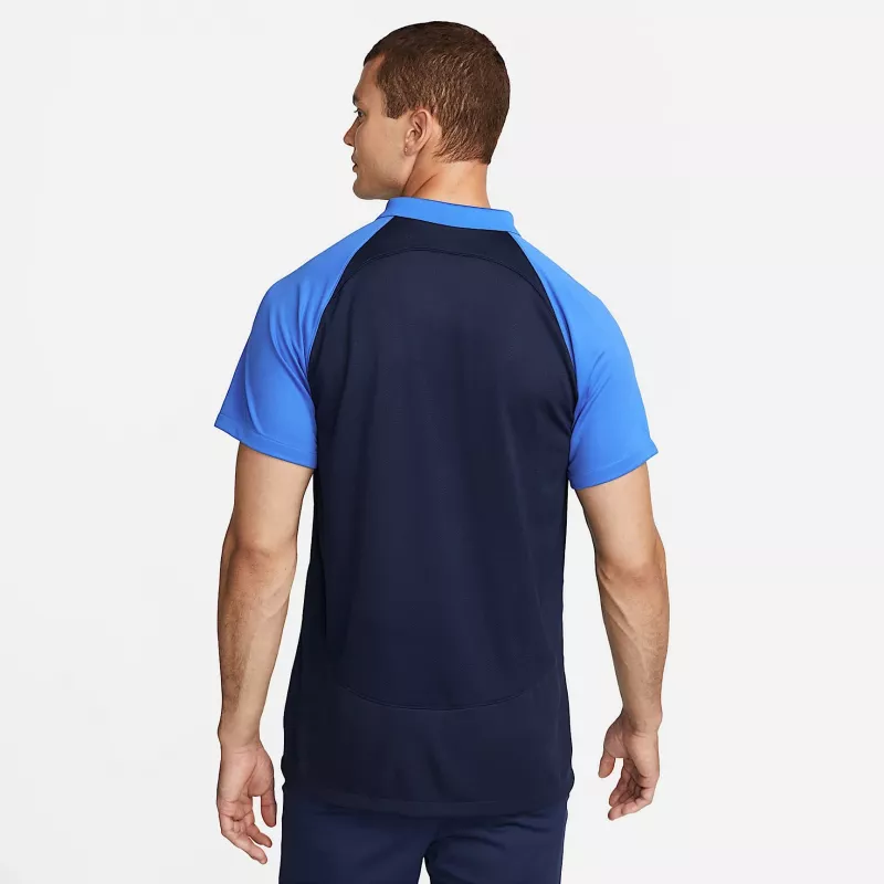 Nike Academy Pro pánske krátke tričko s golierom Obsidian/biela M