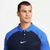 Nike Academy Pro pánske krátke tričko s golierom Obsidian/biela M
