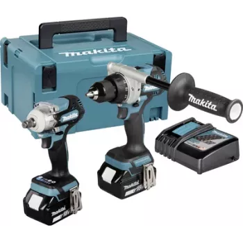 Makita DLX2588GJ 18V LXT bezkartáčová 2-dielna súprava s DDF485 vŕtačkou, DTD153 rázovým uťahovačom, 2x 5,0Ah batériami, rýchlonabíjačkou a kufrom MAKPAC