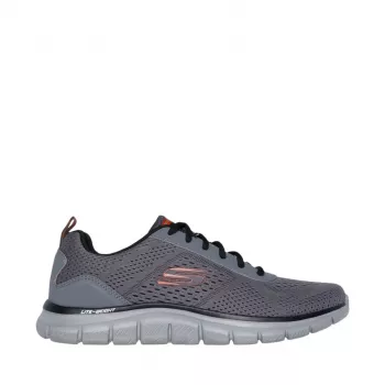 Skechers Track Leshur pánske tréningové topánky, antracit/oranžová, EU 44