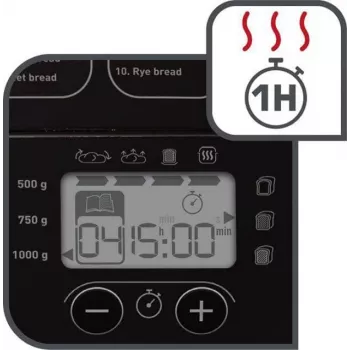 Tefal Pain Plaisir domáci pekár na chlieb PF220838, 650 W, čierna