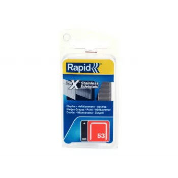 RAPID TOOLS sponky z tenkého drôtu Typ 53, 6 mm, nerezová oceľ, malé balenie, na karte s eurodierou, 1 ks (40109509)