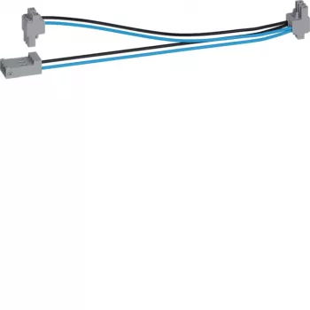 Hager Y-splitter káblová sada 2x200mm KU9S20YE čierna/modrá 1 konektor samec na 2 konektory samica