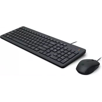 HP 150 káblová sada myši a klávesnice - USB, Full-Size, čierna 240J7AA#ABX