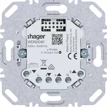 HAGER WDN2040 univerzálny tlačidlový stmievač, pod omietku, 1-násobný, 230V, 20-400W