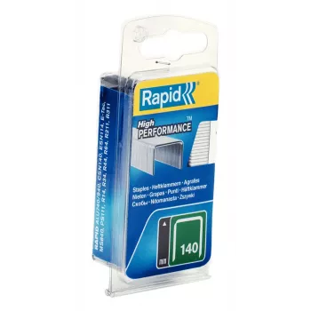 Rapid sponky z plochého drôtu Typ 140, 12 mm dĺžka ramienka, pozinkovaná oceľ, malé balenie, kartón s eurodierou 40109516