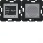 HAGER WAN6110BG Radio Touch UP DAB+ Bluetooth reproduktor pod omietku lesklá čierna