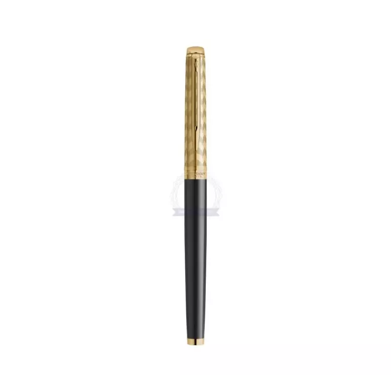 Waterman Hemisphere roller pero - jemné, lesklá čierna s chrómovými ozdobnými krúžkami, darčeková krabička 2225136