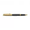 Waterman Hemisphere roller pero - jemné, lesklá čierna s chrómovými ozdobnými krúžkami, darčeková krabička 2225136