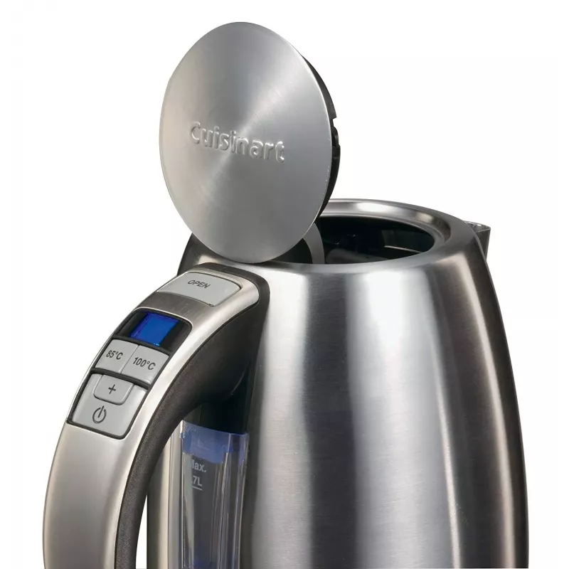 Cuisinart CPK17E-B elektrická rýchlovarná kanvica, 1,7 L, 1500 W, nerez, 6 nastavení teploty
