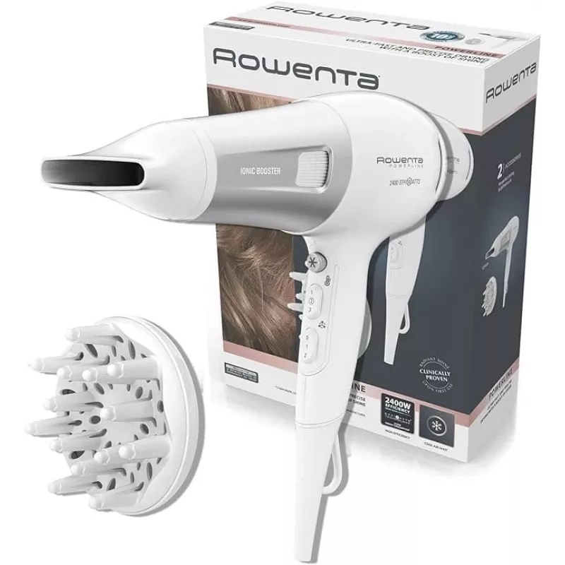 Rowenta Power 2100W fén na vlasy biela/strieborná