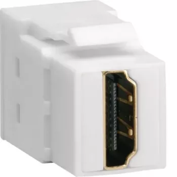 Hager Keystone modul universalVZ20HS HDMI konektor samica na HDMI konektor samica 180° biela
