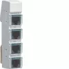 Hager LMN zbernicový modul, 4x RJ12 konektor samica, pasívny, bez napájania ZZ12LMN04P