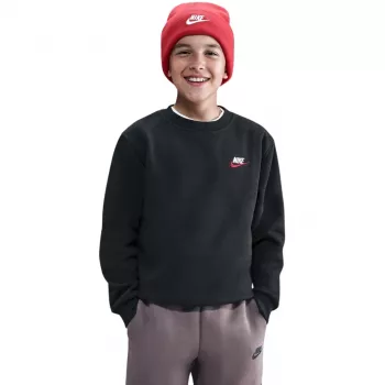 Nike Sportswear Club Fleece detská mikina čierna veľkosť L