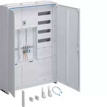 Hager universZ Kompletný rozvádzač elektromerov 1100x800x205mm 3-fázový 2 miesta pre elektromer APZ biely ZB333Q25ENT
