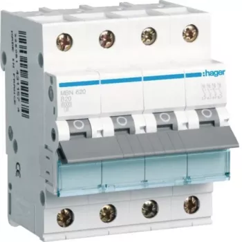 Hager MBN620 3P+N B-20A 6kA istič