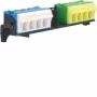 Hager PE/N svorkovnica s nosičom 2x18 Quick-Connect FZ382