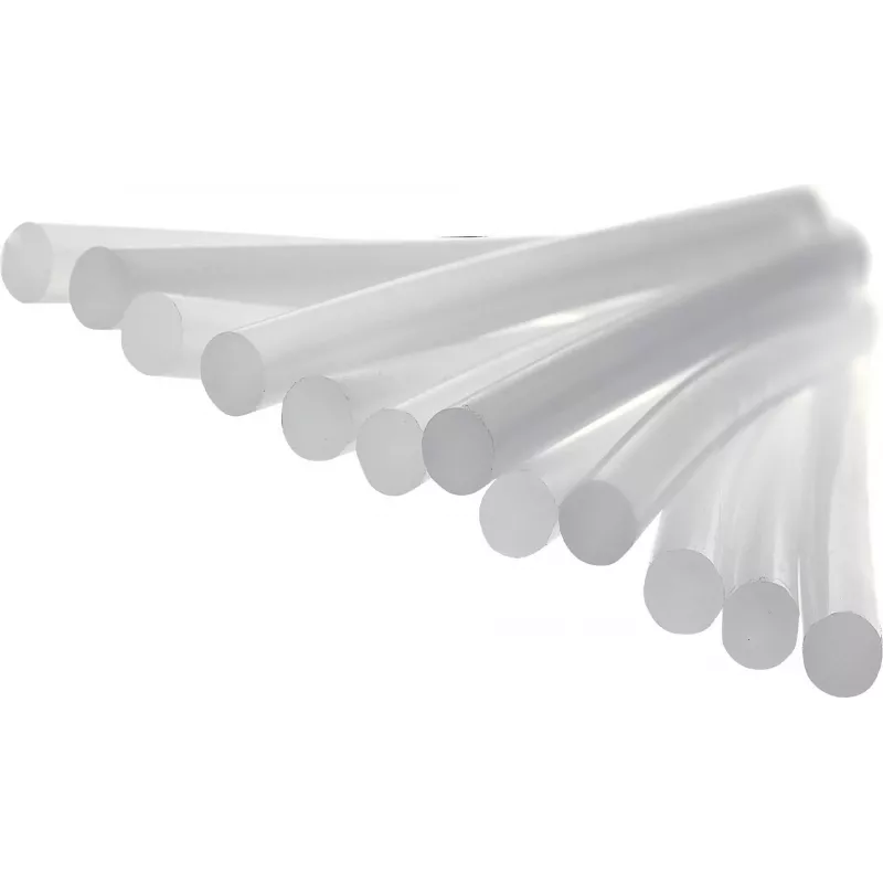 Rapid tavné tyčinky na PVC a káble, priemer 12 mm, krátke, transparentné, 1 ks 40107358