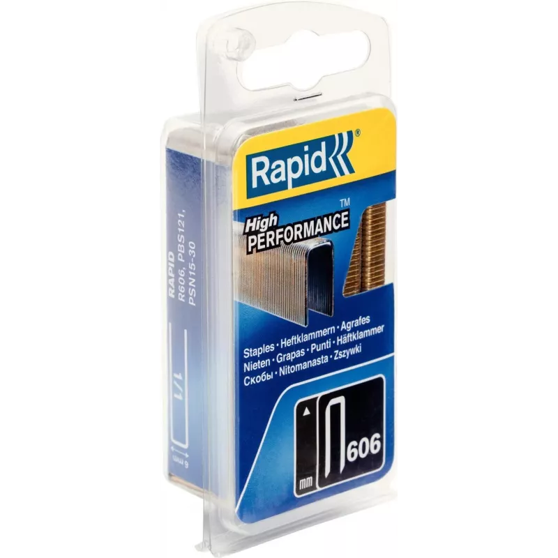 RAPID TOOLS Typ 606 úzke sponky 30 mm pozinkovaná oceľ živicou potiahnutá 1000 kusov 40109532