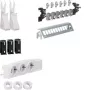 HAGER UM00M1 multimediálna rozvodná sada s 3 Schuko zásuvkami a 12 RJ45 Cat.6 patch portami, 24 TE