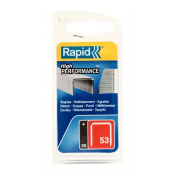Rapid No. 53 sponky z jemného drôtu, 12 mm dĺžka ramienka, pozinkovaná oceľ, balenie 2500 ks 40109505
