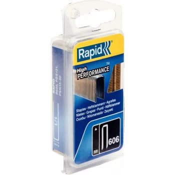 RAPID TOOLS úzke sponky Typ 606, 12 mm, malé balenie, pozinkovaný oceľový drôt, živicou potiahnutý povrch, 1 kus 40109527