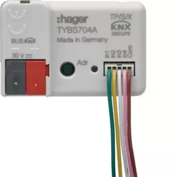 Hager TYBS704A KNX binárny vstup 4-kanálový podomietkový