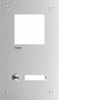 Hager RTQ101X predná doska domového telefónu Mono 1 tlačidlo