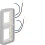 Hager WNA712 W.1 1-násobný krycí rám s modrým LED osvetlením, 230V, polárna biely