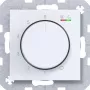 Hager WAN5011WM izbový termostat 230V 15W otočný/tlačidlový spínač kúrenie/chladenie polárna biely