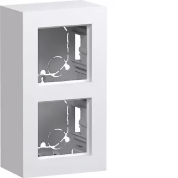 Hager WAD8210WM puzdro na omietku, 2-násobné, vysoké prevedenie, polárna biela