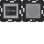 HAGER WAN6110BM Radio Touch UP DAB+ Bluetooth reproduktor, pod omietku, čierny