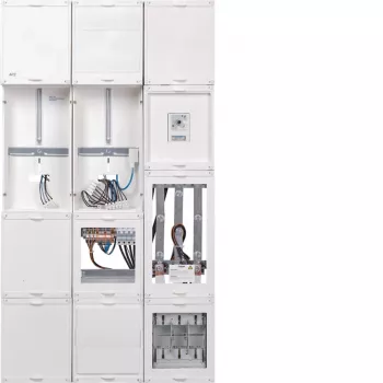 Hager UF53WBW20 univerzálne prevodníkové/meracie pole s APZ a TSG, 250A, 5-pólové