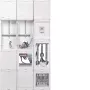Hager UF53WBW20 univerzálne prevodníkové/meracie pole s APZ a TSG, 250A, 5-pólové