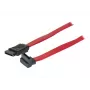 TECLINE SATA kábel, 7-pin SATA konektor samec na 7-pin SATA konektor samec, 1,0 m, červený 314000