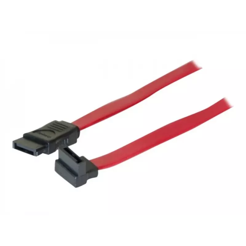 TECLINE SATA kábel, 7-pin SATA konektor samec na 7-pin SATA konektor samec, 1,0 m, červený 314000