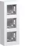 HAGER WAD8310WM nástenné puzdro 3-násobné, A.8 Design, čistá biela