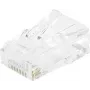 EXERTIS CONNECT RJ45 modulárny konektor Cat. 6 UTP pre lankový kábel, transparentný, balenie 10 ks 920560