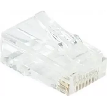 EXERTIS CONNECT RJ45 modulárny konektor Cat. 6 UTP pre lankový kábel, transparentný, balenie 10 ks 920560