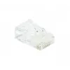 EXERTIS CONNECT RJ45 modulárny konektor Cat. 6 UTP pre lankový kábel, transparentný, balenie 10 ks 920560