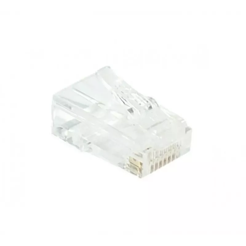 EXERTIS CONNECT RJ45 modulárny konektor Cat. 6 UTP pre lankový kábel, transparentný, balenie 10 ks 920560