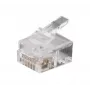 Exertis Connect RJ12 modulárny konektor pre plochý kábel, nezatienený, 6P6C, balenie 10 ks (920630)