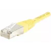 EXERTIS CONNECT CAT.6 F/UTP patch kábel, žltý, 0,5 m, Slim Snagless 842051