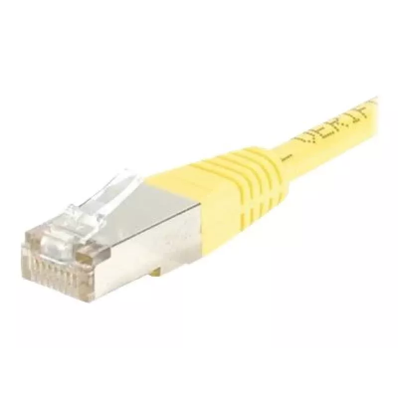 EXERTIS CONNECT CAT.6 F/UTP patch kábel, žltý, 0,5 m, Slim Snagless 842051