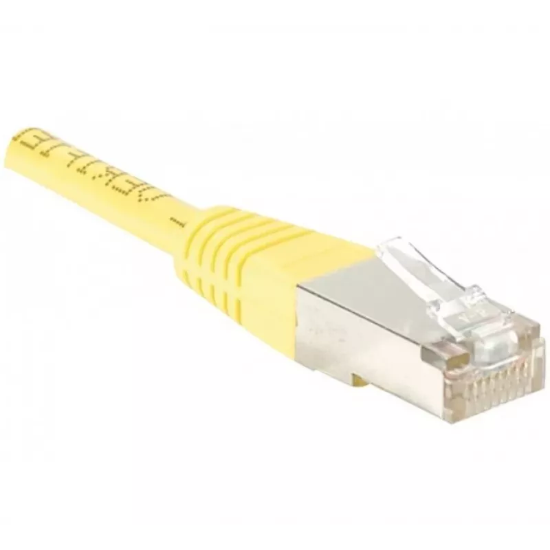 EXERTIS CONNECT Cat6 F/UTP patch kábel, žltý, 2,0 m, Slim Bend Relief 842201