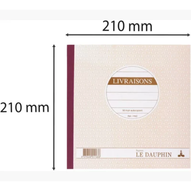 Le Dauphin Manifold Livraisons, 210 x 210 mm, tripli (1163D) - 1 kus (1163D)