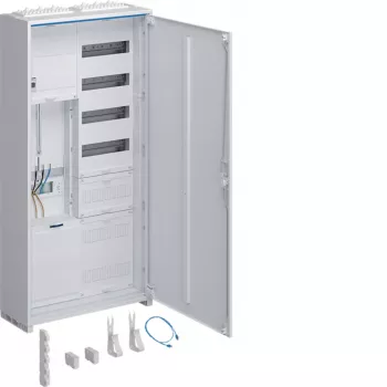 Hager universZ kompletný rozvádzač s elektromerom ZB323Q15ENT, 3-bodový, 1 pole elektromera, APZ, Rfz, 1100x550x205 mm, biely